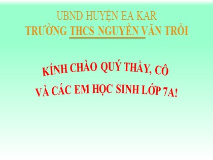 Bài giảng Đại số Lớp 7 - Tiết 57: Cộng, trừ đa thức - Trường THCS Nguyễn Văn Trỗi
