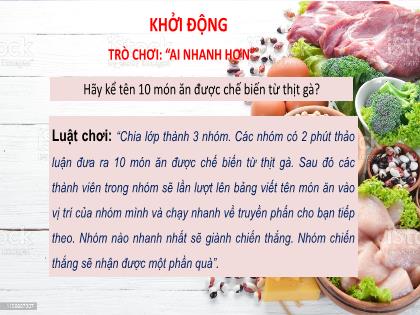 Bài giảng Công nghệ 7 (Kết nối tri thức) - Tiết 24, Bài 12: Chăn nuôi gà thịt trong nông hộ