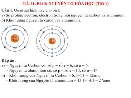 Bài giảng Khoa học tự nhiên 7 (Kết nối tri thức) - Tiết 11, Bài 3: Nguyên tố hóa học (tiết 1)