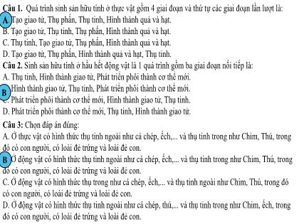 Bài giảng Khoa học tự nhiên 7 (Kết nối tri thức) - Tiết 54, Bài 40: Sinh sản hữu tính ở sinh vật (tiết 3)