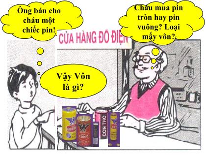 Bài giảng Vật lí 7 - Bài 25: Hiệu điện thế
