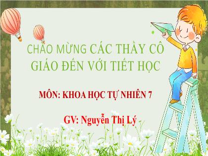 Bài giảng Khoa học tự nhiên 7 (Cánh diều) - Chủ đề 4 - Bài 7: Tốc độ của chuyển động Vũ điệu đường phố - Nguyễn Thị Lý