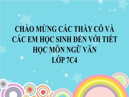 Bài giảng Ngữ văn 7 - Bài: Văn bản Đèo cày giữa đường - Trường THCS Tràng Cát