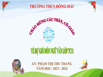 Bài giảng Ngữ văn 7 (Kết nối tri thức) - Tiết 75: Con mối và con kiến - Trường THCS Đông Hải