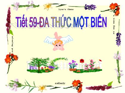 Bài giảng Toán 7 (Kết nối tri thức) - Tiết 59: Đa thức một biến - Trường THCS Trần Văn Ơn