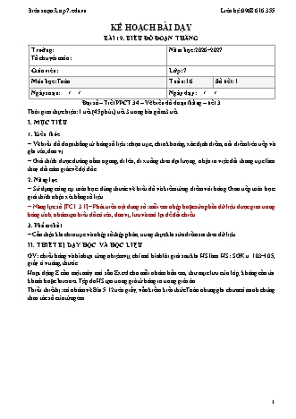 Giáo án Toán lớp 7 sách KNTT - Tuần 16 - Năm học 2026-2027 (Tích hợp năng lực số và AI)